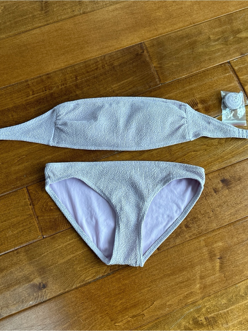 Michael Kors Light Lavender Bandeau Bikini